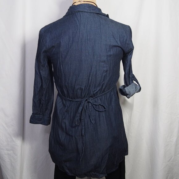 Y2K Miley Cyrus/Max Azria Denim Top/Lace Leggings Bundle Size L/XL(Juniors) - Picture 5 of 15